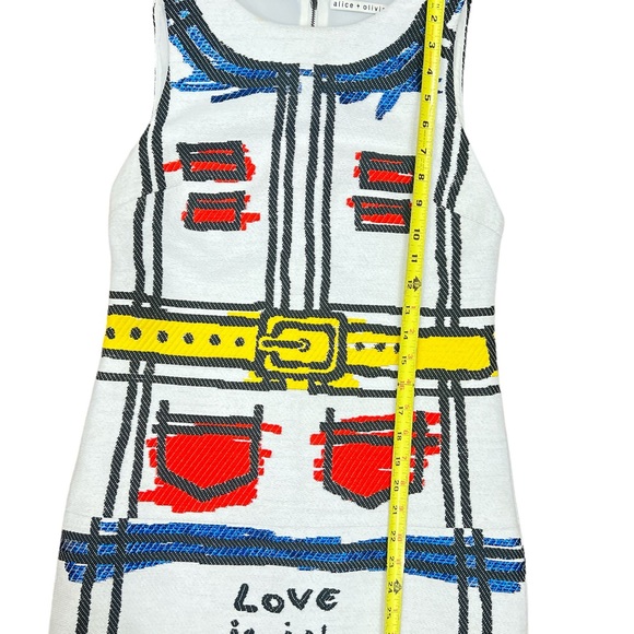 Alice + Olivia Trompe de L’Oeil Love is in the Air dress size 2 - Picture 10 of 16
